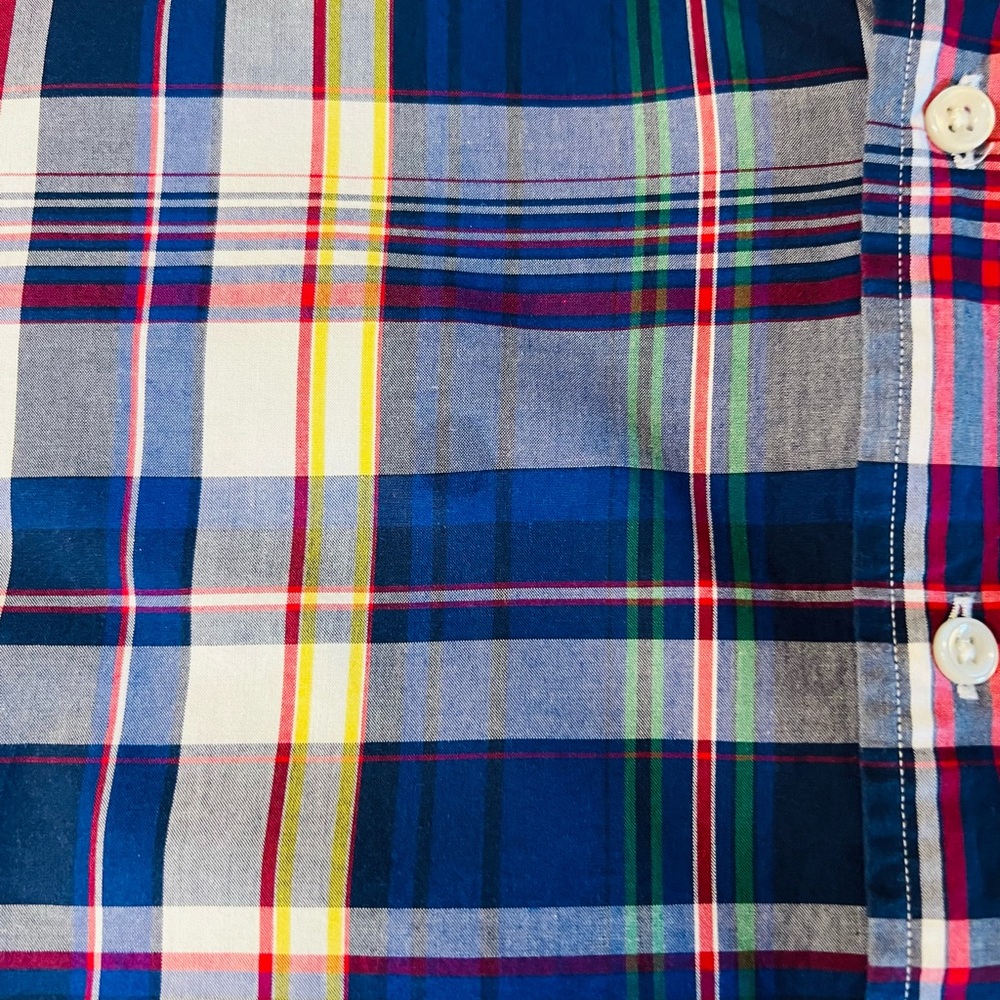 Ralph Lauren Blue Label Men's Blue and Green Plaid Button Down Shirt Size 3XB - Picture 11 of 11